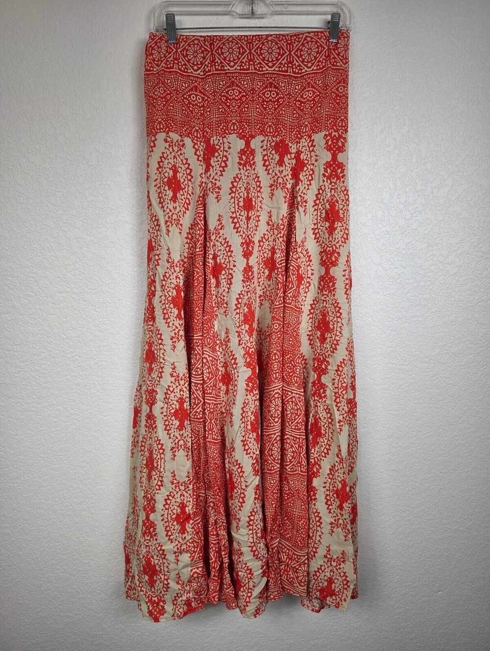 Free People Orange Cream Convertible Skirt Dress